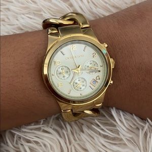 Michael Kors Gold Tone Chain Link Watch
